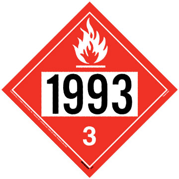 Placard - 1993 (Class 3 Flammable Liquid)